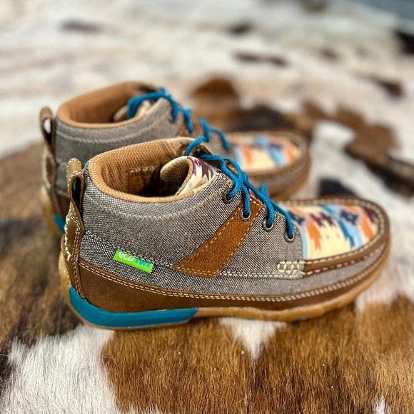 RM Tack Exclusive Eco Dust Oiled Saddle Lace-Up Chukka Driving Moc - Picture 2 of 3